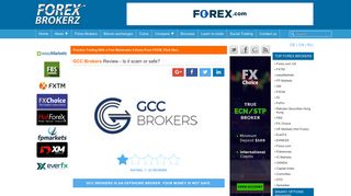 GCC Brokers Review - is gccbrokers.com scam or good forex brokers?