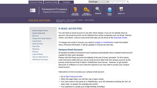 Email Accounts - Grossmont-Cuyamaca Community College District