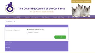 Transfer a Cat - GCCF