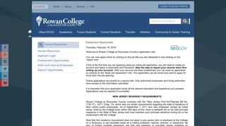 Rowan College | Human Resources Employment Opportunities