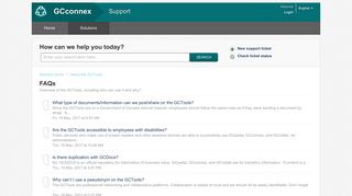 FAQs : GCconnex - Support