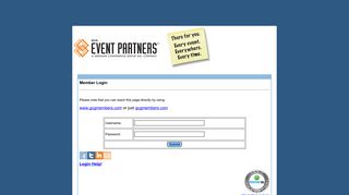 GCG Event Partners Members Only Site