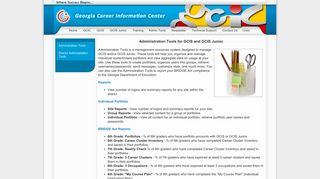 Admin Tools - Georgia Career Information Center