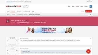 Hot to register to GCKEY?? - Canadavisa.com
