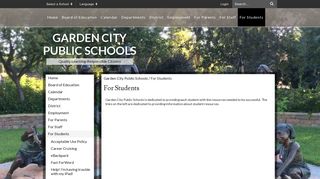 For Students - Garden City Public Schools