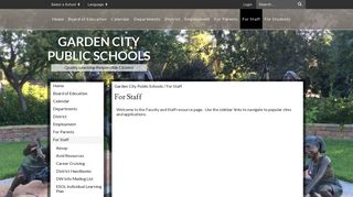 For Staff - Garden City Public Schools