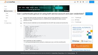 Can I authenticate gcloud cli using both service account and user ...