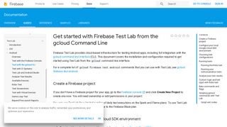 Get started with Firebase Test Lab from the gcloud Command Line ...
