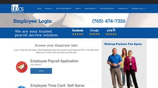 Employee Login Portal | BBCS Payroll - BBCS Payroll Services