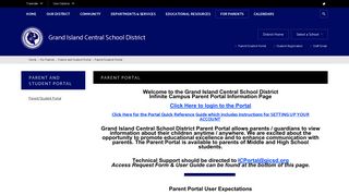 Parent and Student Portal - Grand Island Central School District