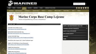 GCSS-MC Information - Marine Corps Base Camp Lejeune - Marines.mil