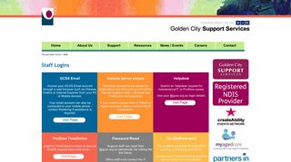 Staff Login - Golden City Support Services