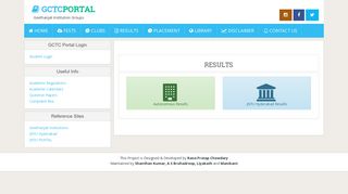 Results New | Geethanjali College of Engineering ... - GCTC PORTAL