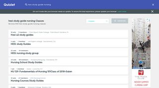 Class Search › hesi study guide nursing | Quizlet