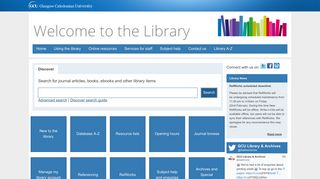 Library | Library - Glasgow Caledonian University