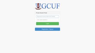 Private Student Portal Login GCUF
