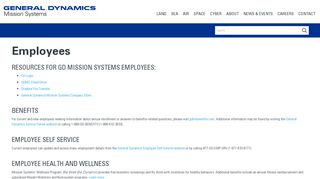 For Employees - General Dynamics Mission Systems