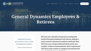 General Dynamics Employees and Retirees GD 401K — Lansdowne ...