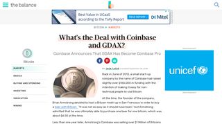 What's the Deal with Coinbase and GDAX? - The Balance
