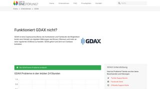 GDAX funktioniert nicht? Aktueller Status und Probleme - Gibt es eine ...