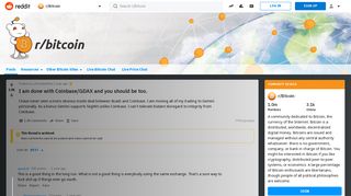 I am done with Coinbase/GDAX and you should be too. : Bitcoin - Reddit