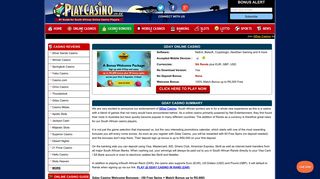GDay Casino | R5,000 Free Welcome Bonus + 50 Free Spins