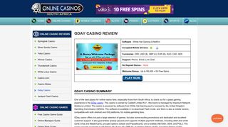 Gday Mobile Casino | R5,000 Free Welcome Bonus - Online Casinos