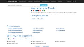 Agentia gdf suez Results For Websites Listing - SiteLinks.Info
