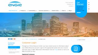Customer Login | ENGIE Resources | Commercial Electricity Provider