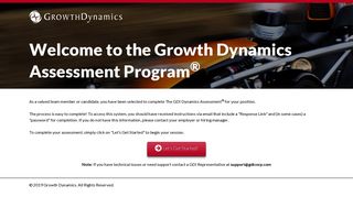 GDI Assessment® Login - Growth Dynamics