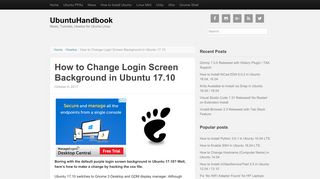 How to Change Login Screen Background in Ubuntu 17.10 ...