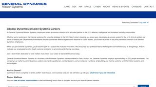 Find a Job - General Dynamics Mission Systems General Dynamics ...