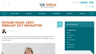 Richard Heald: CEO's February 2017 newsletter - UK India Business ...