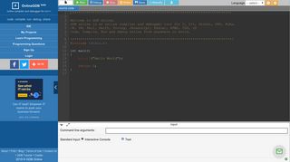 GDB online Debugger | Compiler - Code, Compile, Run, Debug online ...