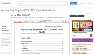 Keyboarding Program (GDP11) Student User's Guide - PDF