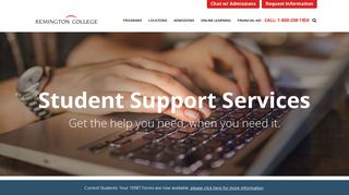 Student Support and Technical Guidance | Remington College