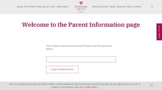Welcome to the Parent Information page | Portsmouth High School