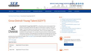 Grow Detroit Young Talent (GDYT) - SER Metro-Detroit