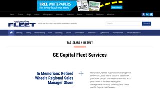 GE Capital Fleet Services - Tagged Posts - Automotive Fleet