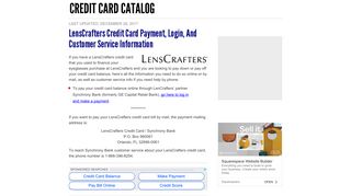 LensCrafters Credit Card Payment, Login, and Customer Service ...