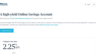 Online Savings Account with High Yields | Marcus by Goldman Sachs®