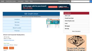 GE Credit Union - Milford, CT - Credit Unions Online