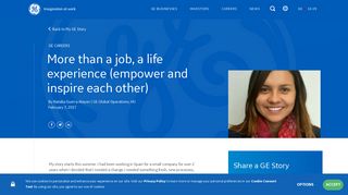 than a job, a life experience (empower and inspire each other) - GE.com