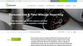 Fleet Mileage Tracking & Personal Use Reporting - Element