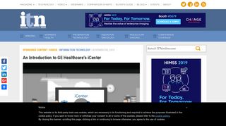An Introduction to GE Healthcare's iCenter | Imaging Technology News