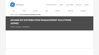 Advanced Distribution Management Solutions (ADMS) | GE Power