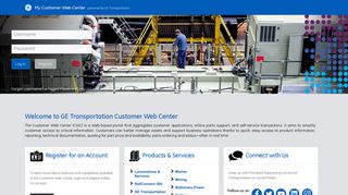 GE Transportation - CWC Portal - Welcome