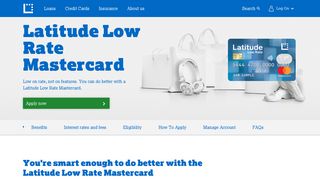 Latitude Low Rate Mastercard - Latitude Financial Services