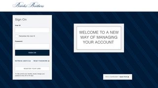 Brooks Brothers Credit Card: Sign On