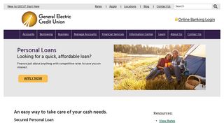Not Set - Borrowing - Personal Loans - General Electric Credit Union